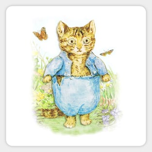 Tom Kitten in his Blue Suit by Beatrix Potter Sticker